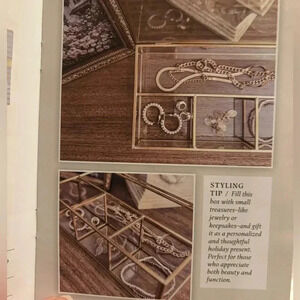 NWT Copper and Glass Jewelry Box decor steals